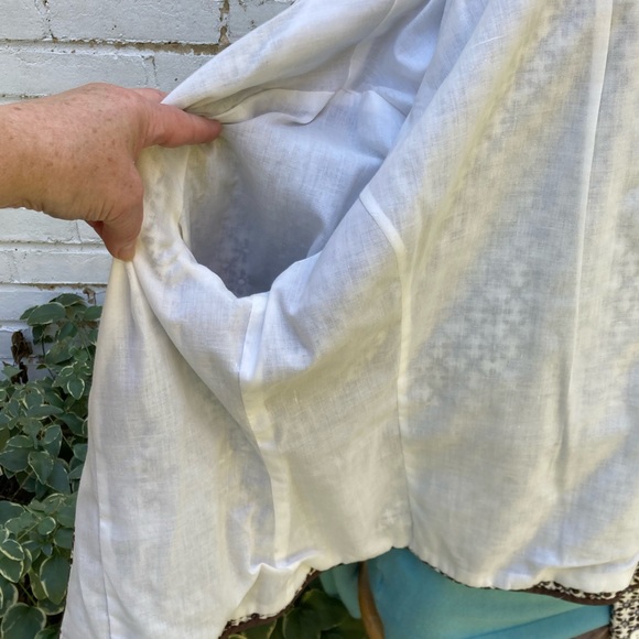 Kenar Embroidered Eyelet Brown & Cream Tailored Blazer Jacket sz 12 - Picture 8 of 12